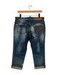 Dsquared² Low-Rise Straight Leg Jeans