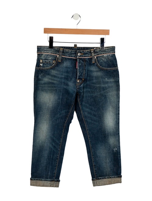 Dsquared² Low-Rise Straight Leg Jeans