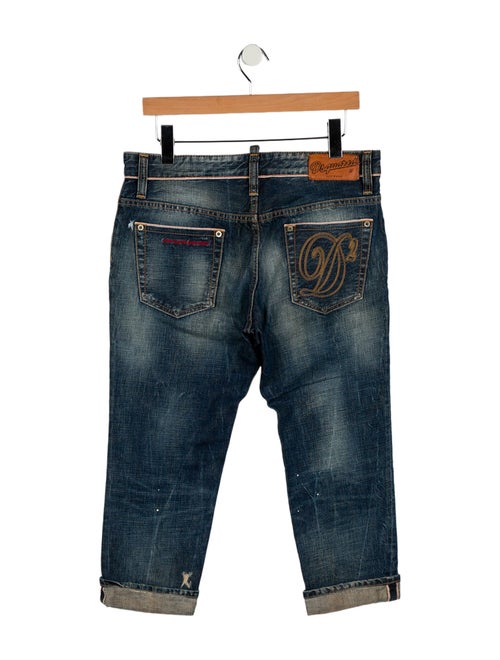 Dsquared² Low-Rise Straight Leg Jeans