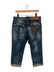 Dsquared² Low-Rise Straight Leg Jeans