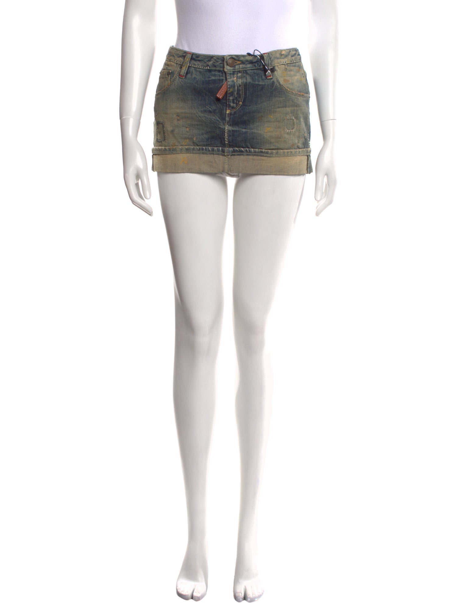 Dsquared² Tie-Dye Print Mini Skirt