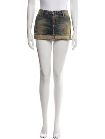 Dsquared² Distressed Accents Mini Skirt