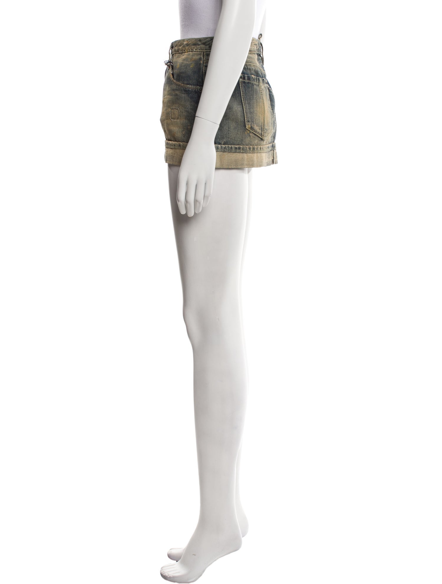 Dsquared² Distressed Accents Mini Skirt