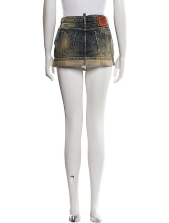 Dsquared² Distressed Accents Mini Skirt