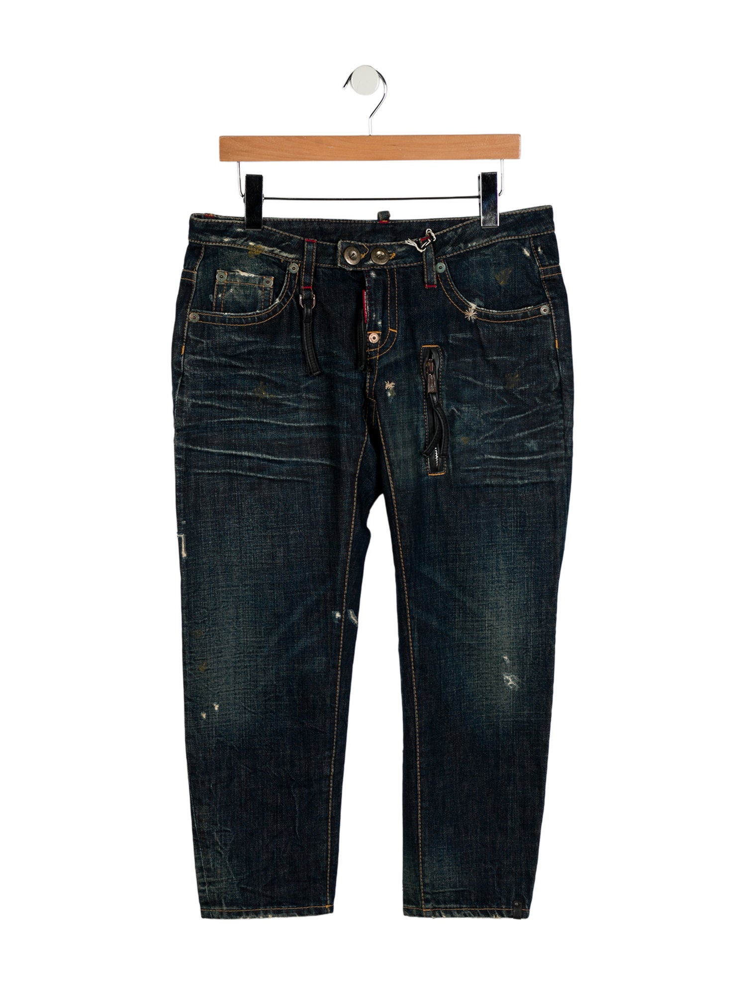 Dsquared² Low-Rise Straight Leg Jeans