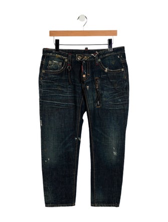 Dsquared² Low-Rise Straight Leg Jeans
