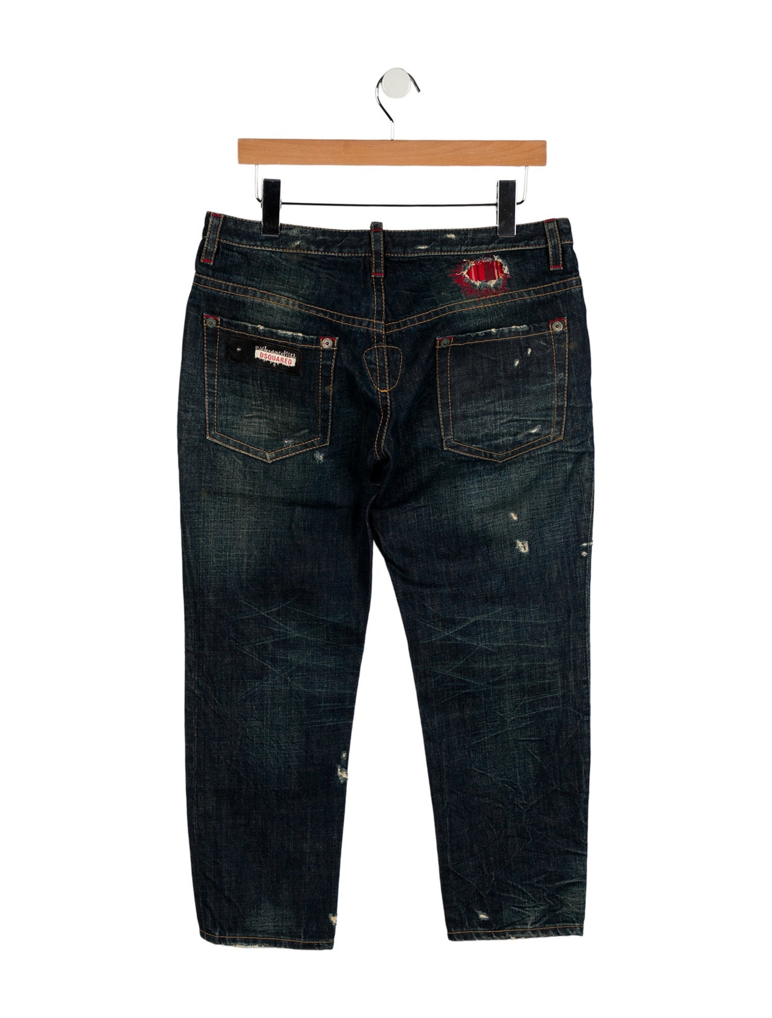 Dsquared² Low-Rise Straight Leg Jeans