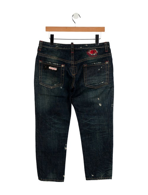 Dsquared² Low-Rise Straight Leg Jeans