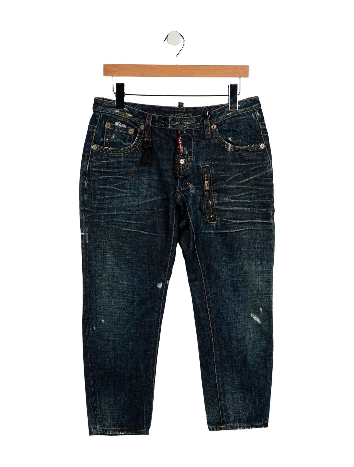 Dsquared² Low-Rise Straight Leg Jeans