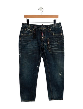 Dsquared² Low-Rise Straight Leg Jeans