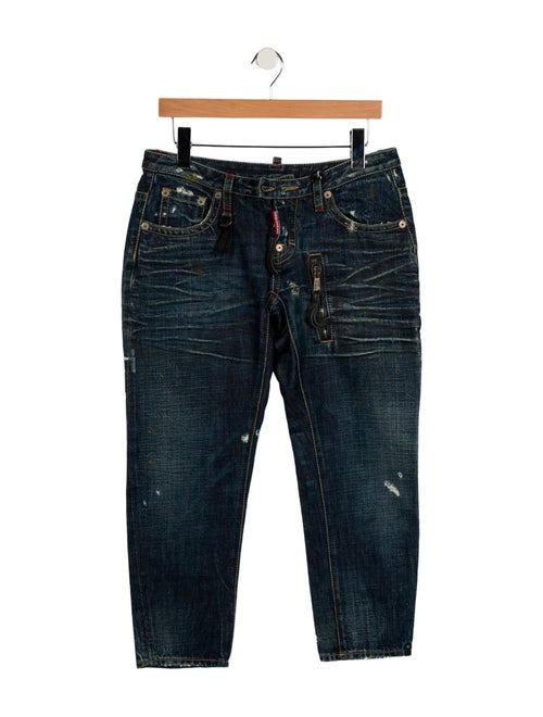 Dsquared² Low-Rise Straight Leg Jeans