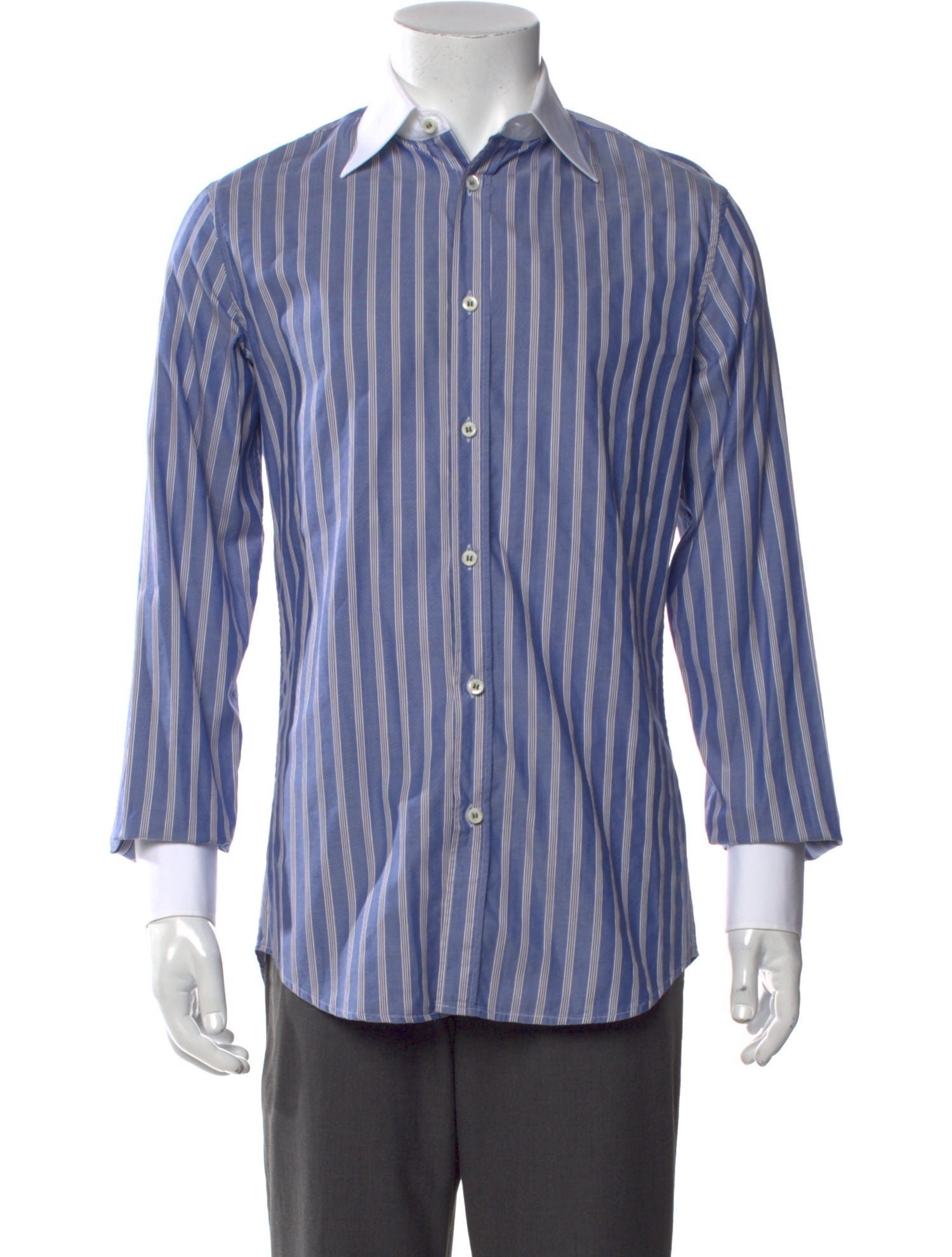 Dsquared² Striped Long Sleeve Dress Shirt