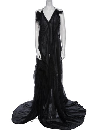 Dsquared² V-Neck Long Dress