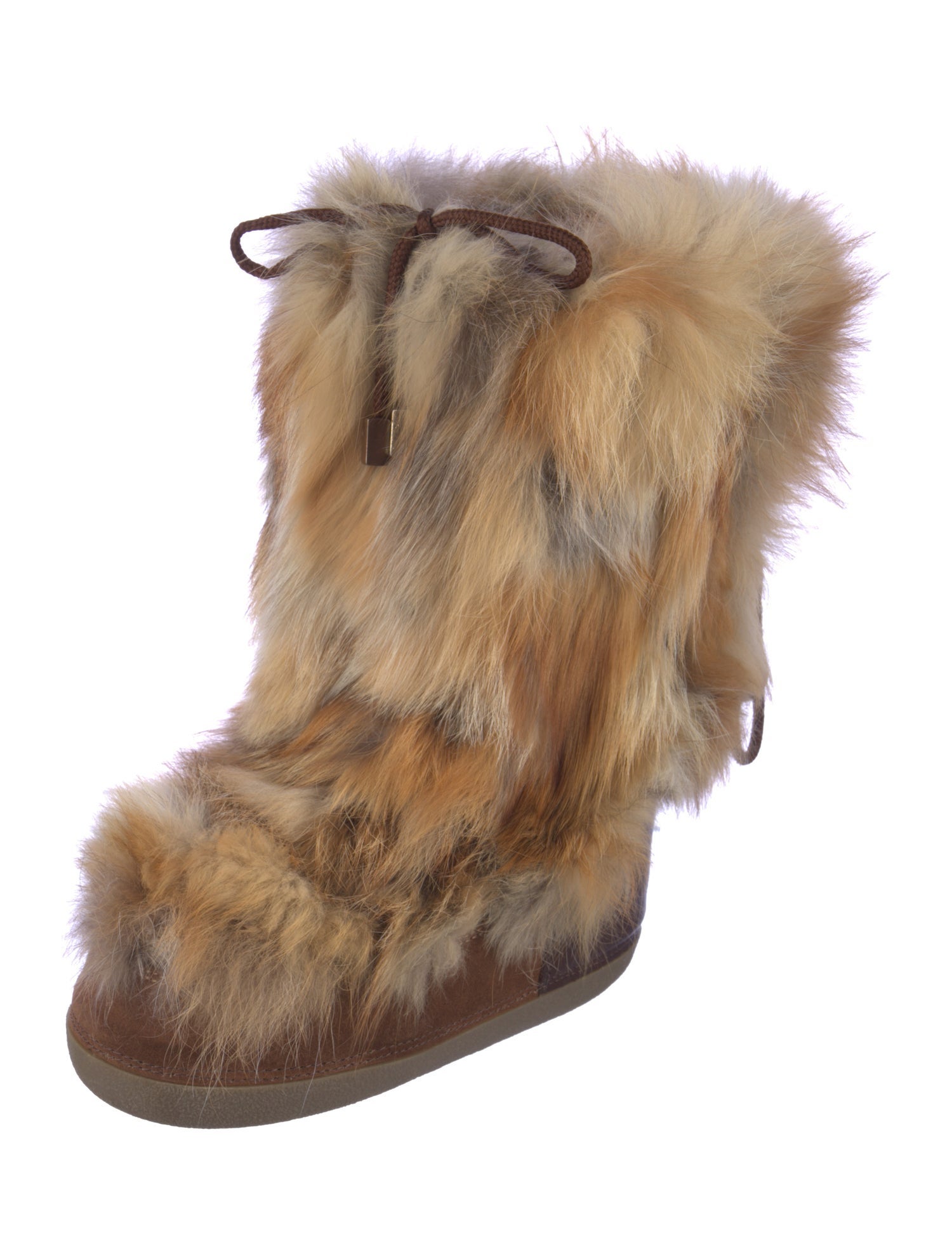Dsquared² Fur Lace-Up Boots