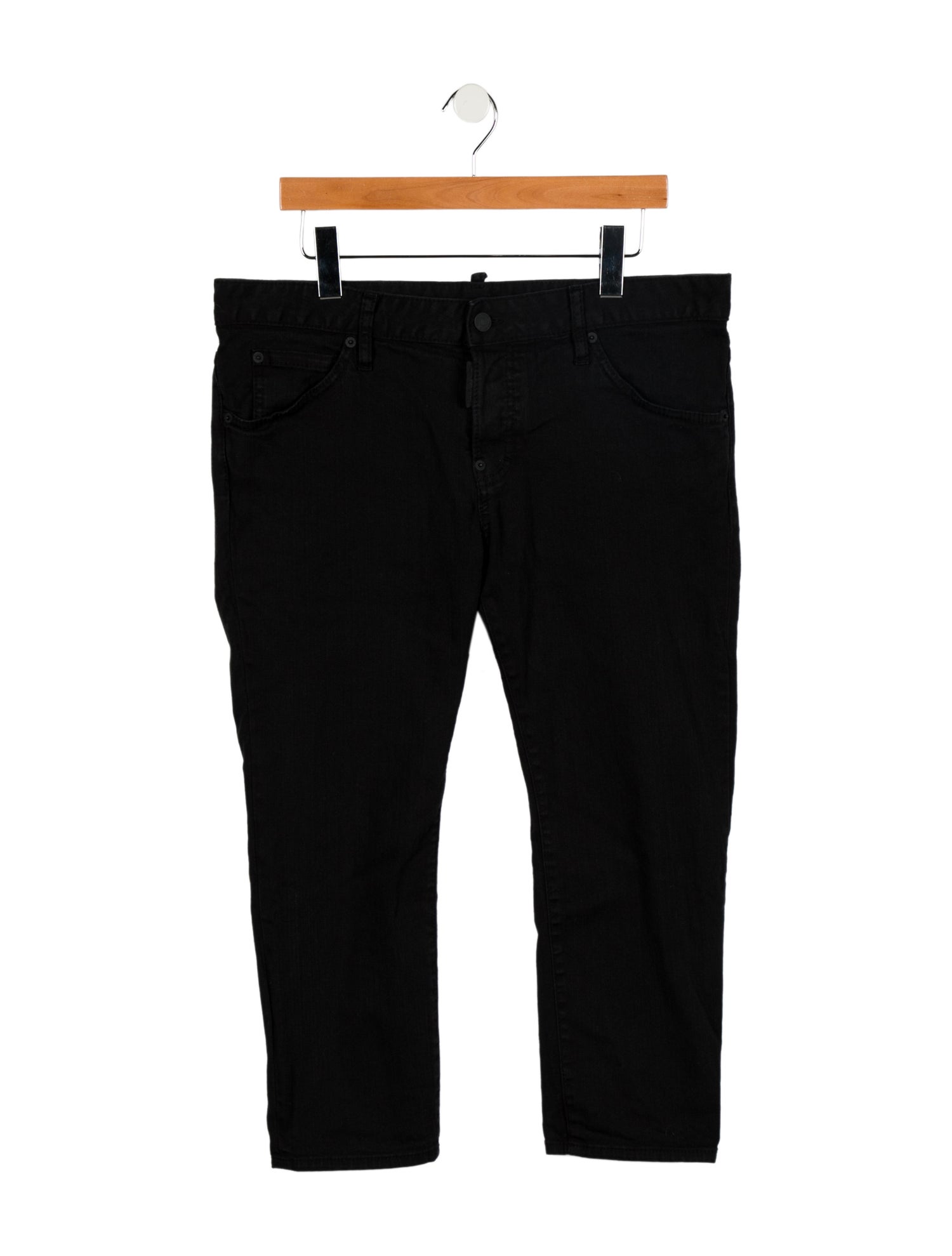 Dsquared² Mid-Rise Straight Leg Jeans