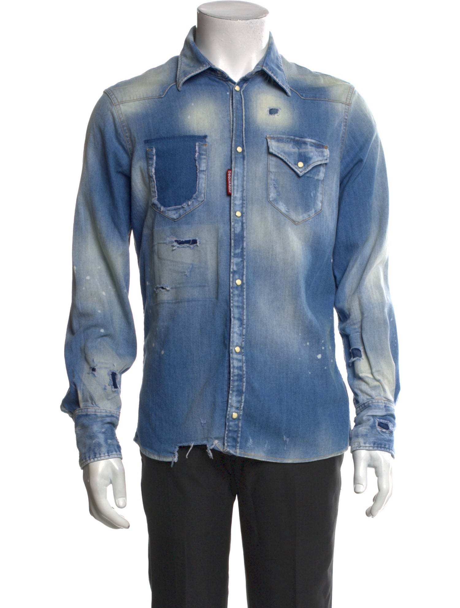Dsquared² Long Sleeve Denim Shirt