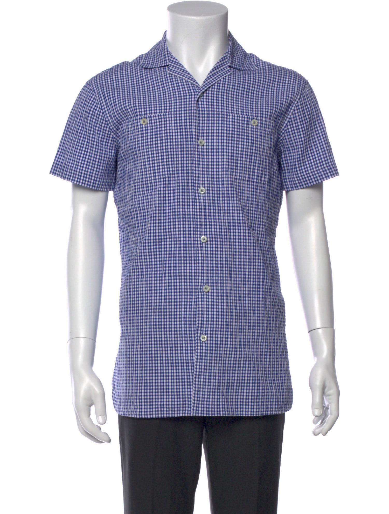 Dsquared² Plaid Print Short Sleeve Shirt