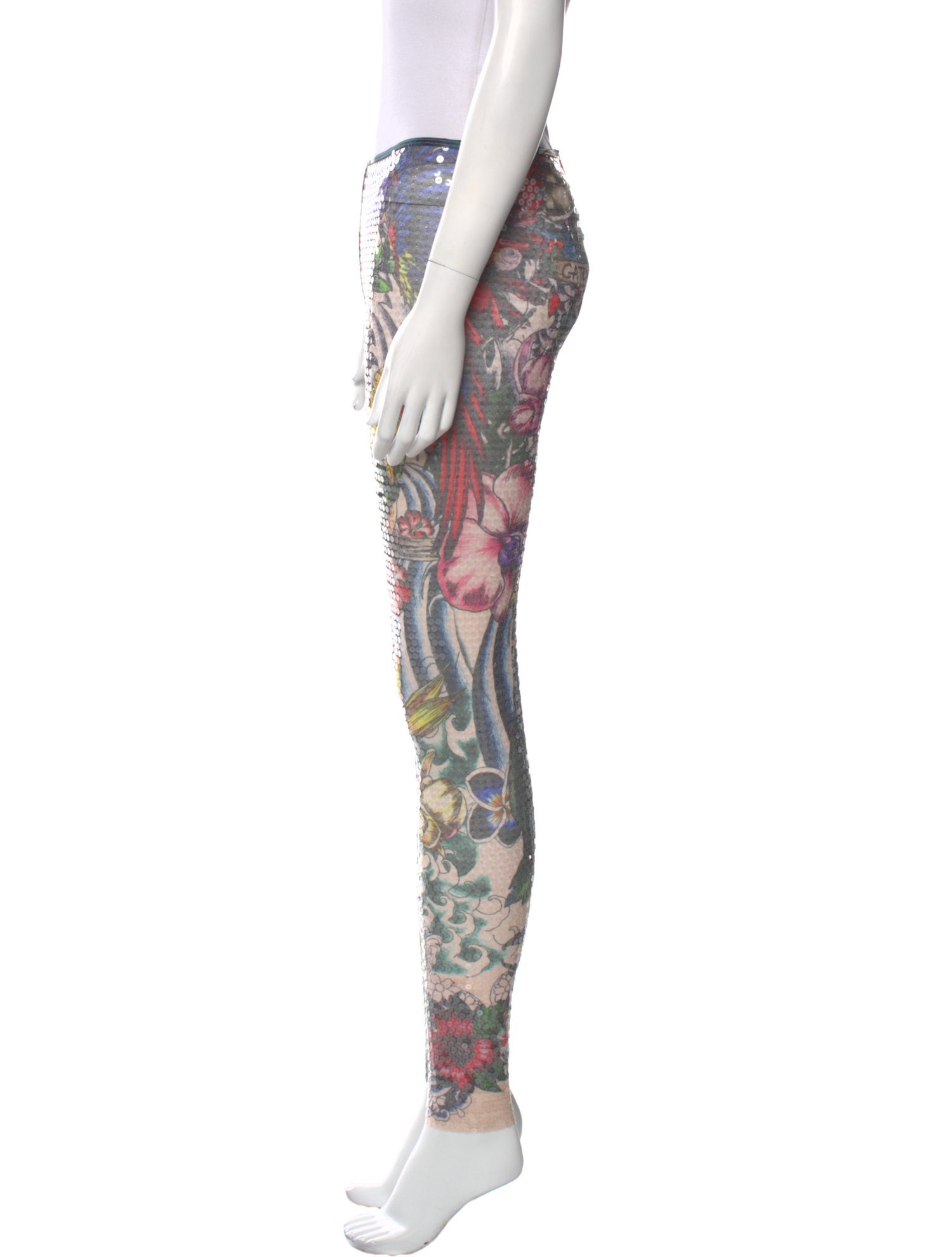 Dsquared² Floral Print Skinny Leg Pants