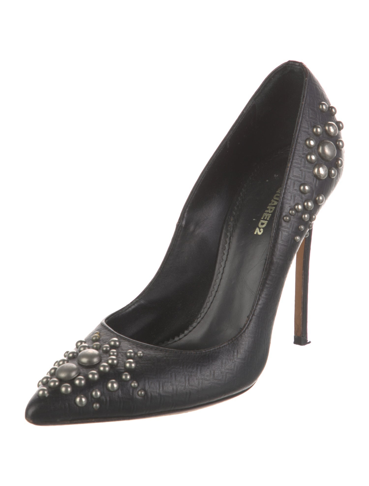 Dsquared² Leather Studded Accents Pumps