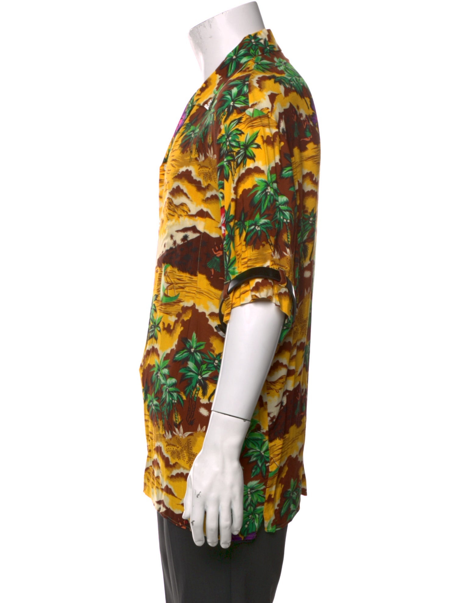 Dsquared² Floral Print Three-Quarter Sleeve Shirt