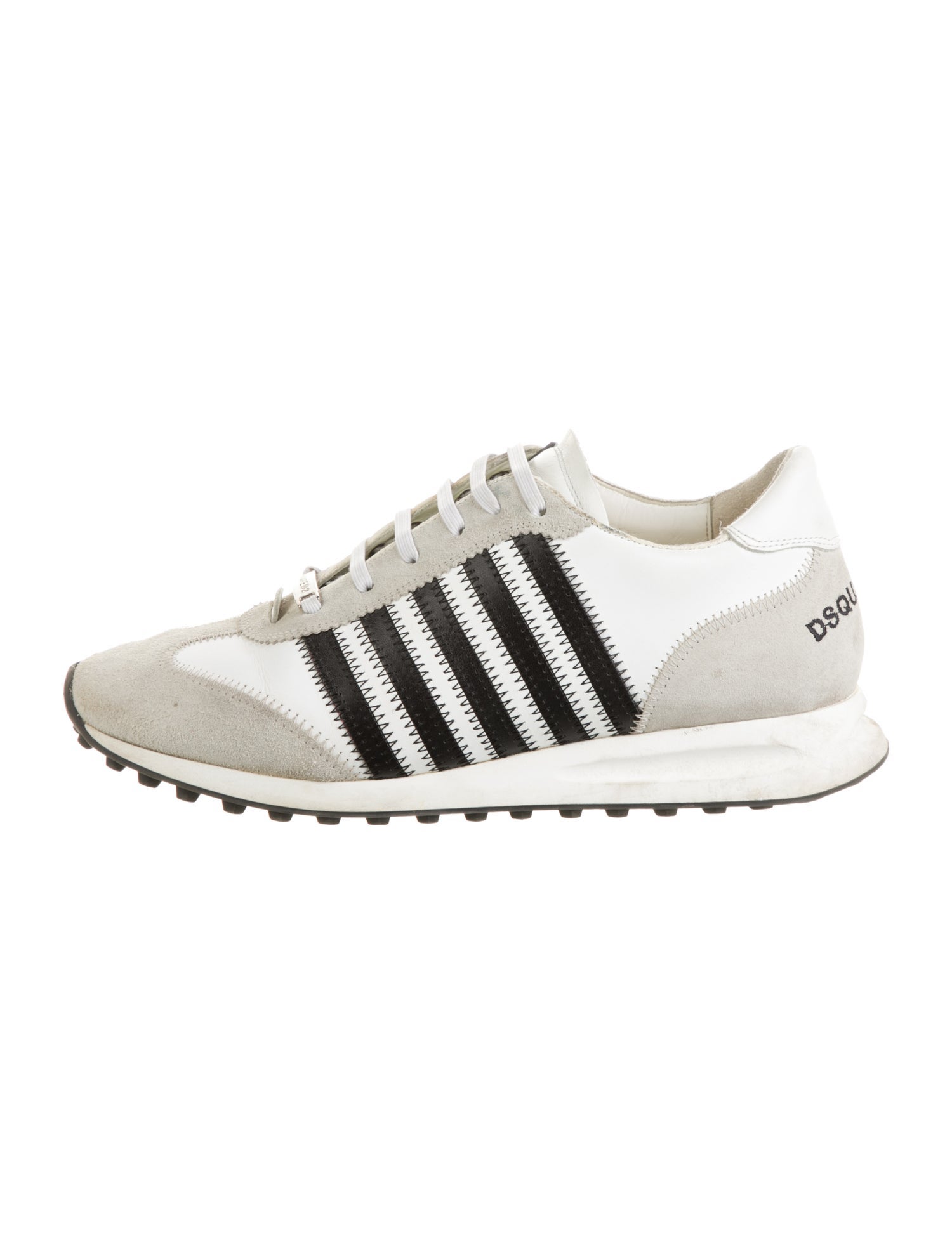 Dsquared² Nubuck Colorblock Pattern Sneakers