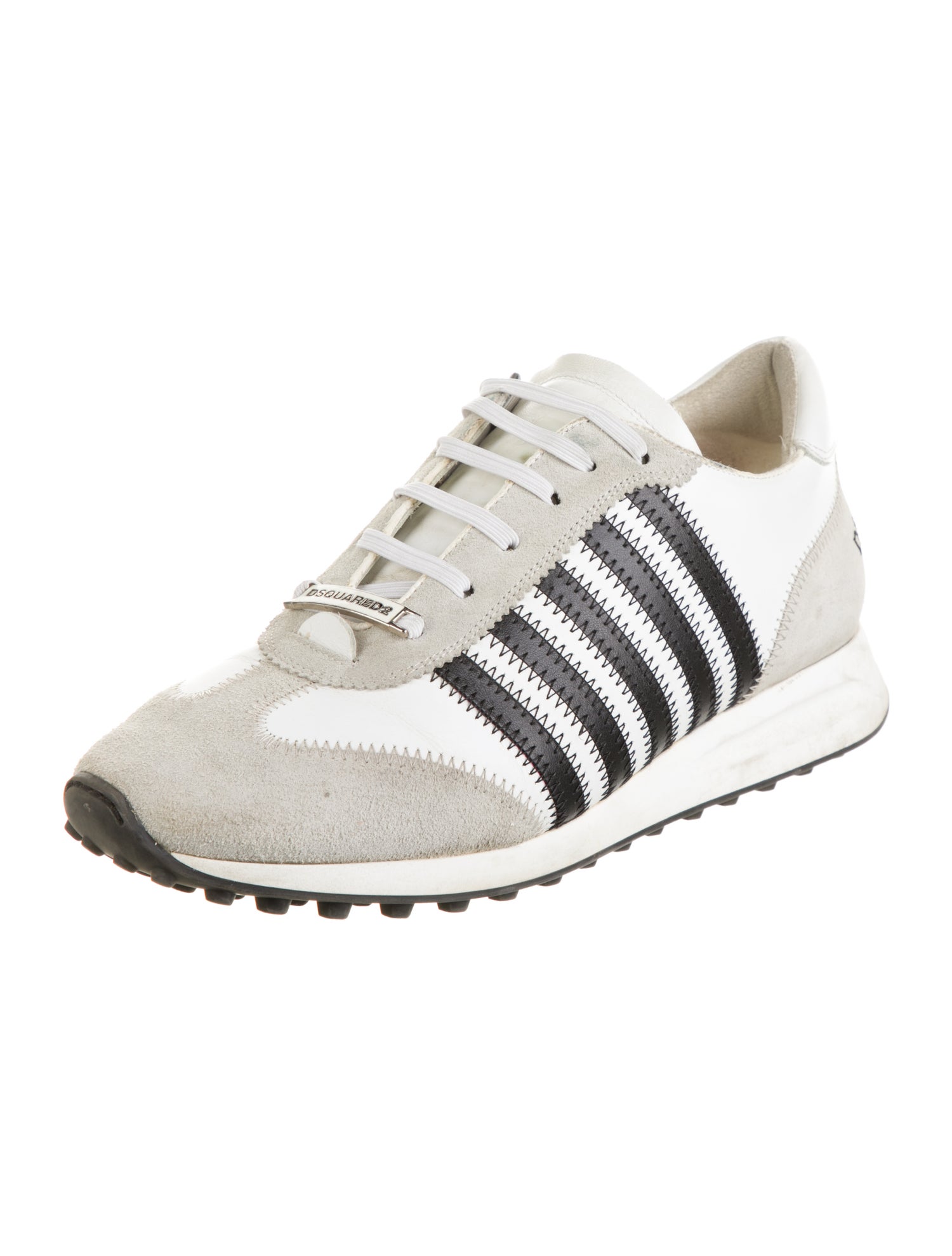 Dsquared² Nubuck Colorblock Pattern Sneakers