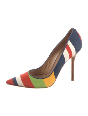 Dsquared² Canvas Striped Pumps