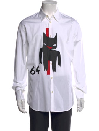 Dsquared² Graphic Print Long Sleeve Shirt