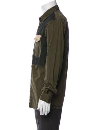 Dsquared² Colorblock Pattern Long Sleeve Shirt