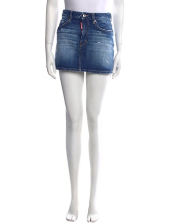 Dsquared² Distressed Accents Mini Skirt