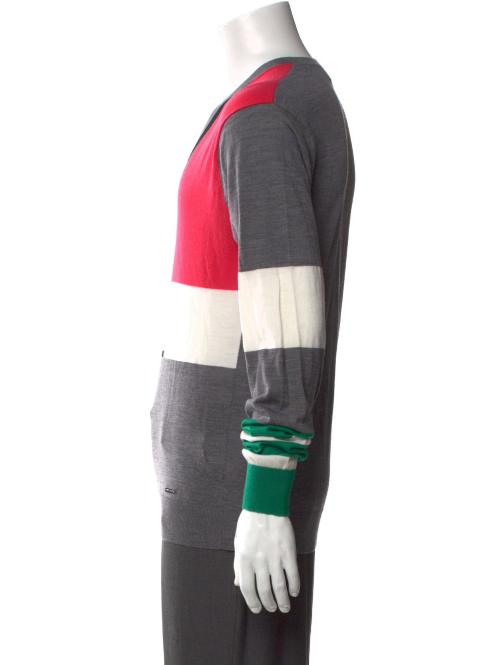 Dsquared² Dsquared² Wool Pullover Grey Colorblock… - image 2