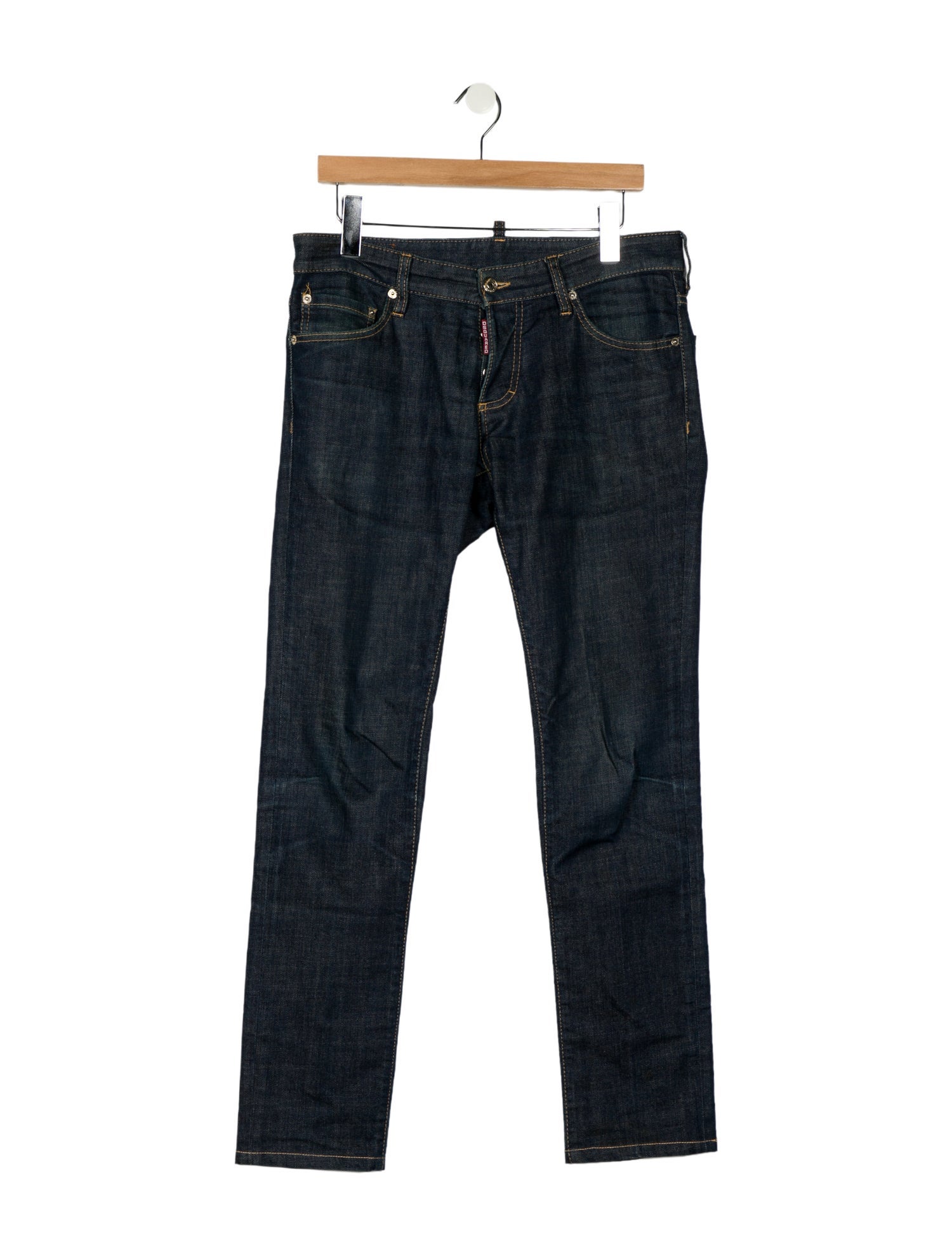 Dsquared² Mid-Rise Straight Leg Jeans