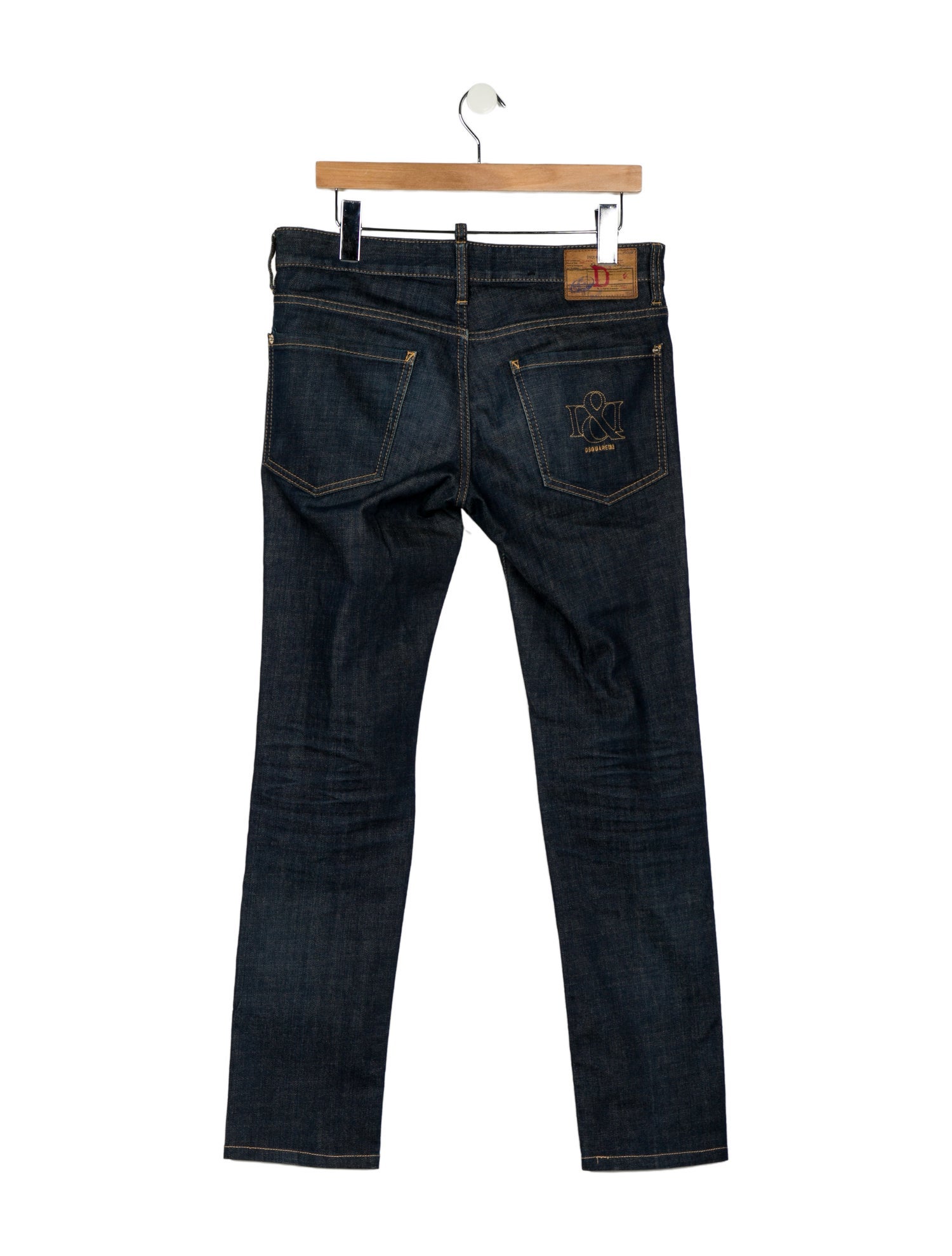 Dsquared² Mid-Rise Straight Leg Jeans