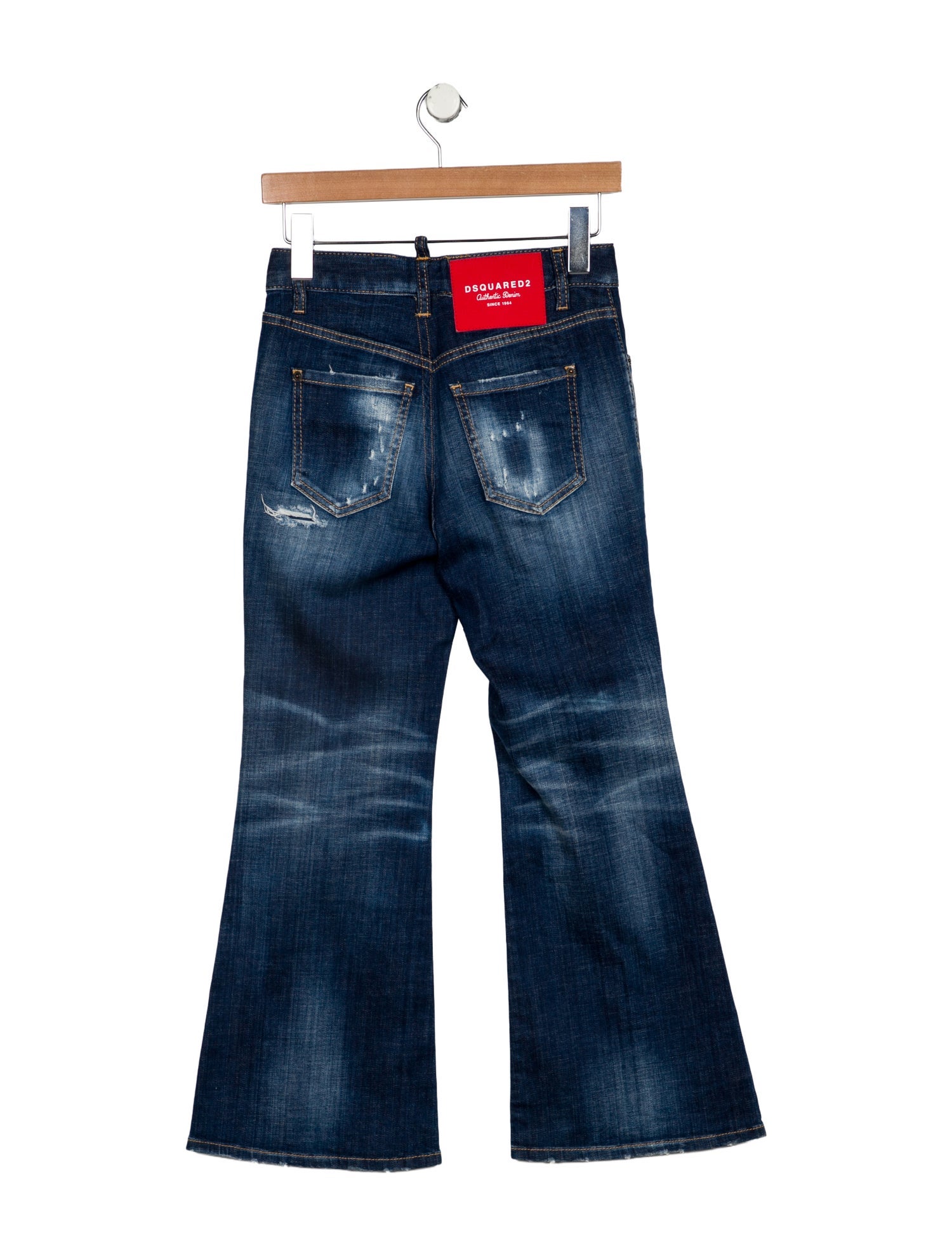 Dsquared² Mid-Rise Wide Leg Jeans
