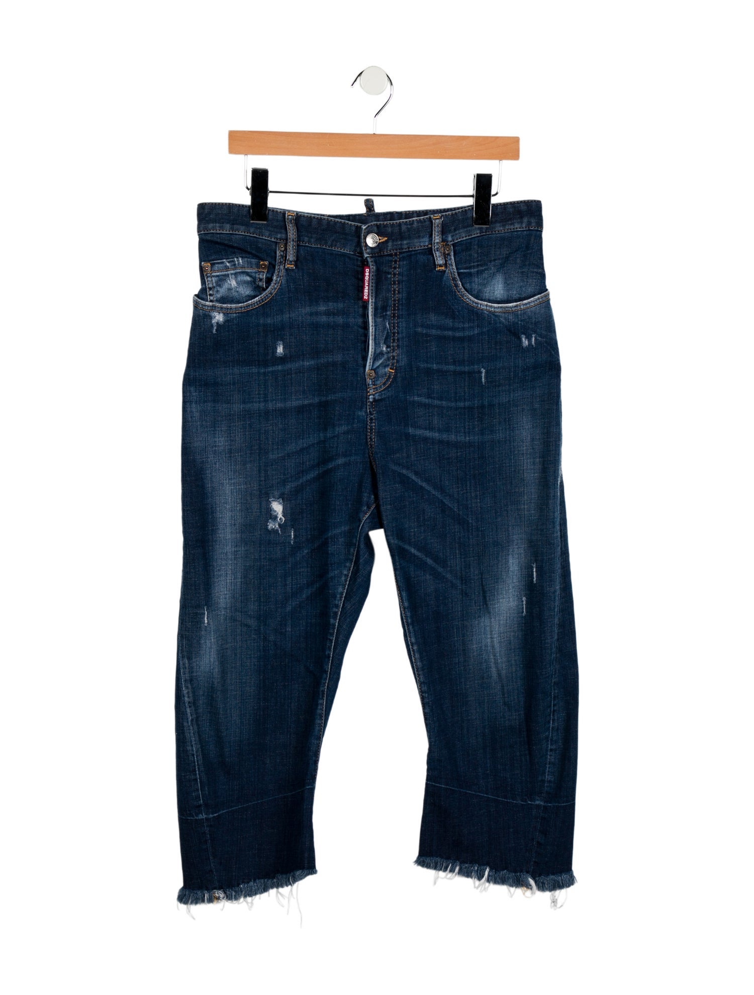 Dsquared² High-Rise Straight Leg Jeans