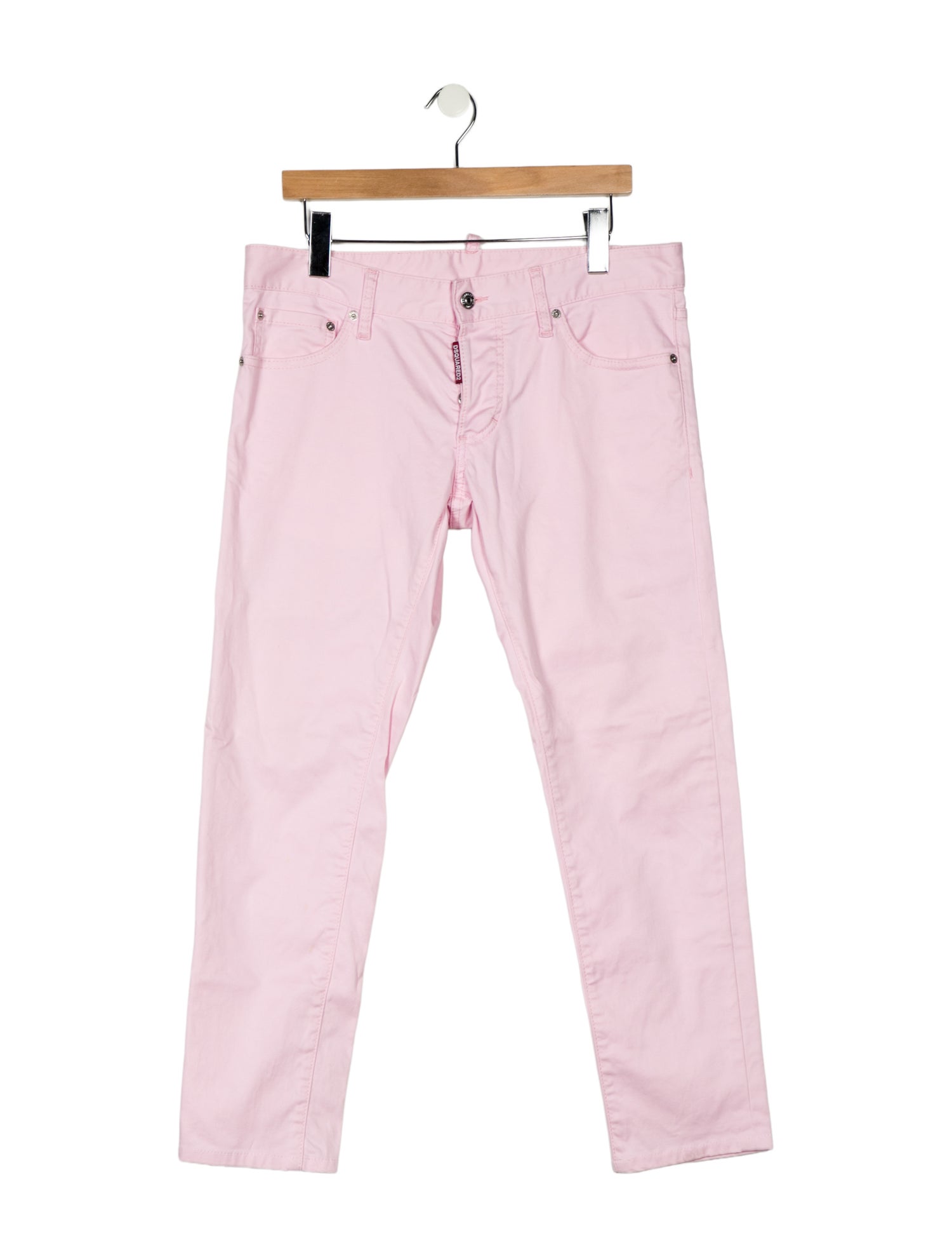 Dsquared² Mid-Rise Straight Leg Jeans