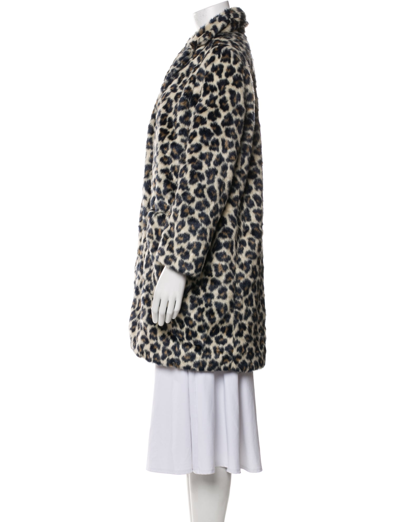 Dsquared² Animal Print Faux Fur Coat