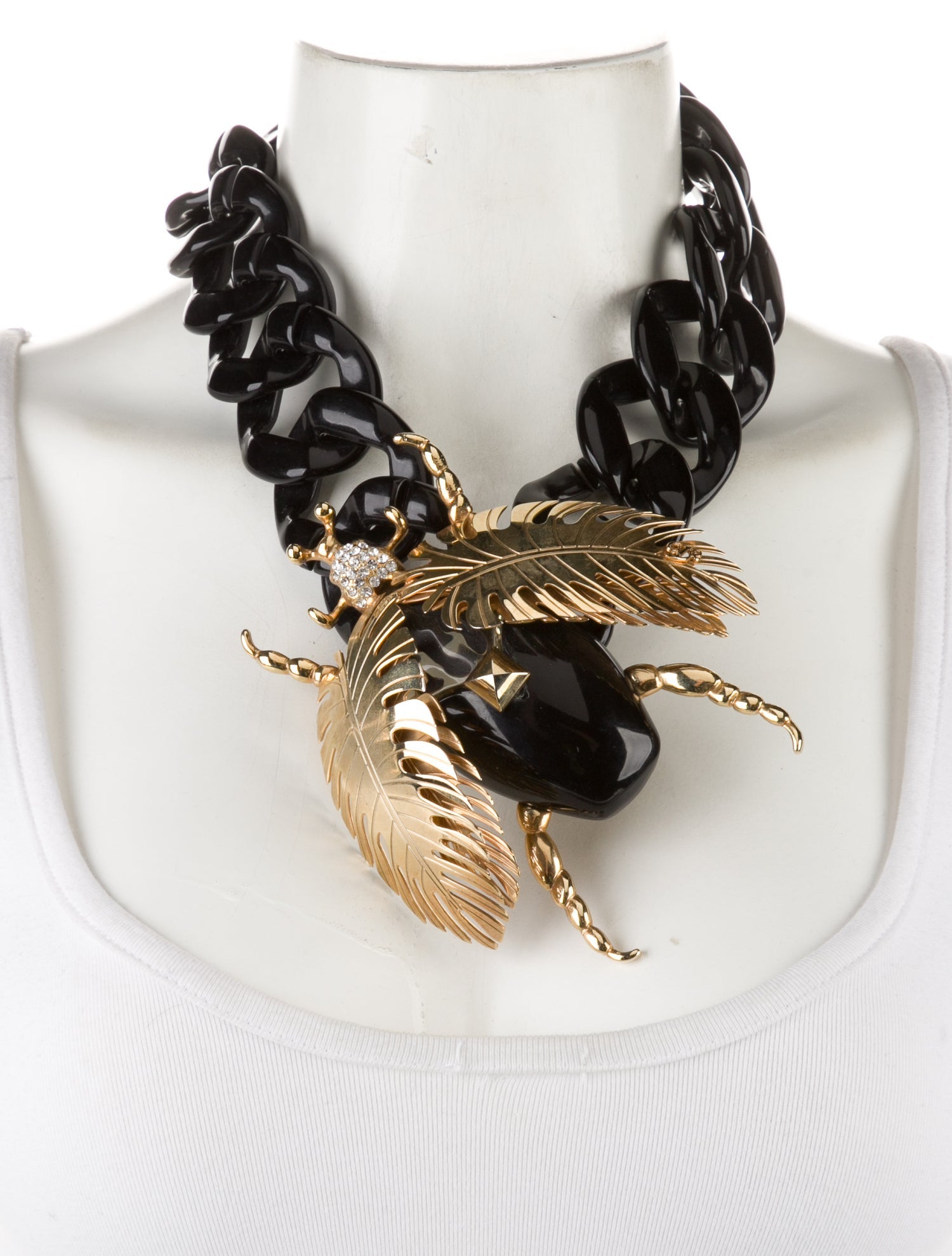 Dsquared² Resin Crystal Insect Collar Necklace