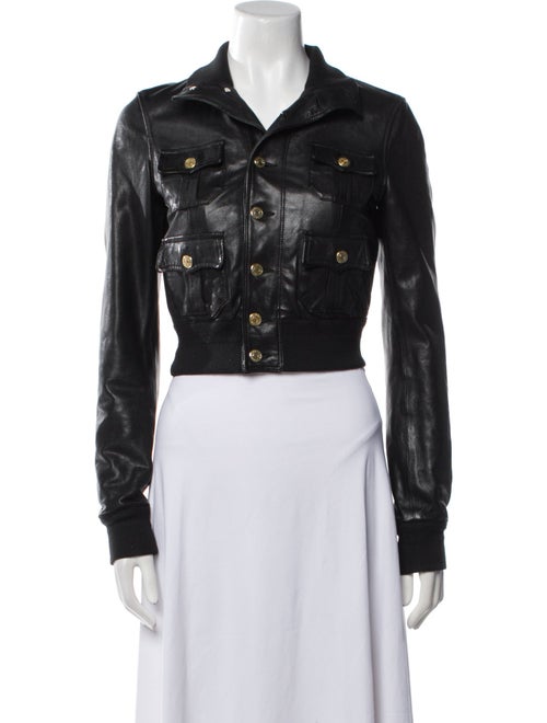 Dsquared² Leather Biker Jacket