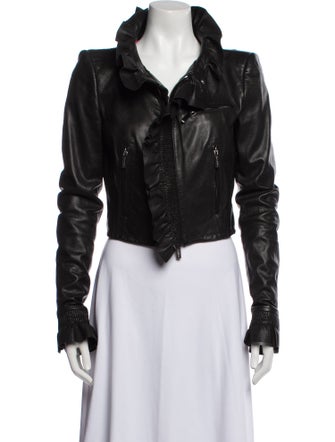 Dsquared² Leather Biker Jacket
