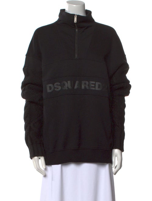 Dsquared² Graphic Print Mock Neck Sweater