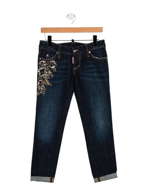 Dsquared² Low-Rise Straight Leg Jeans