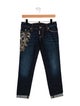 Dsquared² Low-Rise Straight Leg Jeans