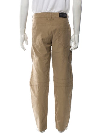 Balmain Graphic Print Moto Pants