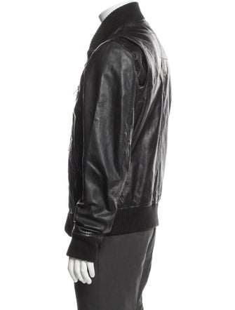 Dsquared² Calf Leather Moto Jacket