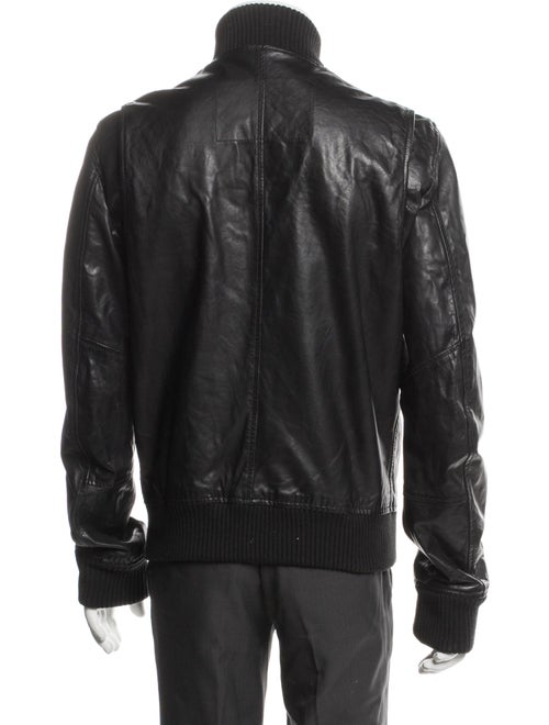 Dsquared² Calf Leather Moto Jacket