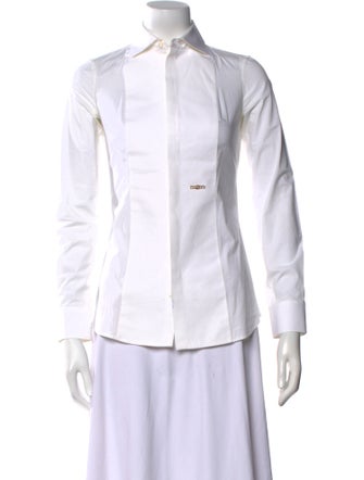 Dsquared² Long Sleeve Button-Up Top