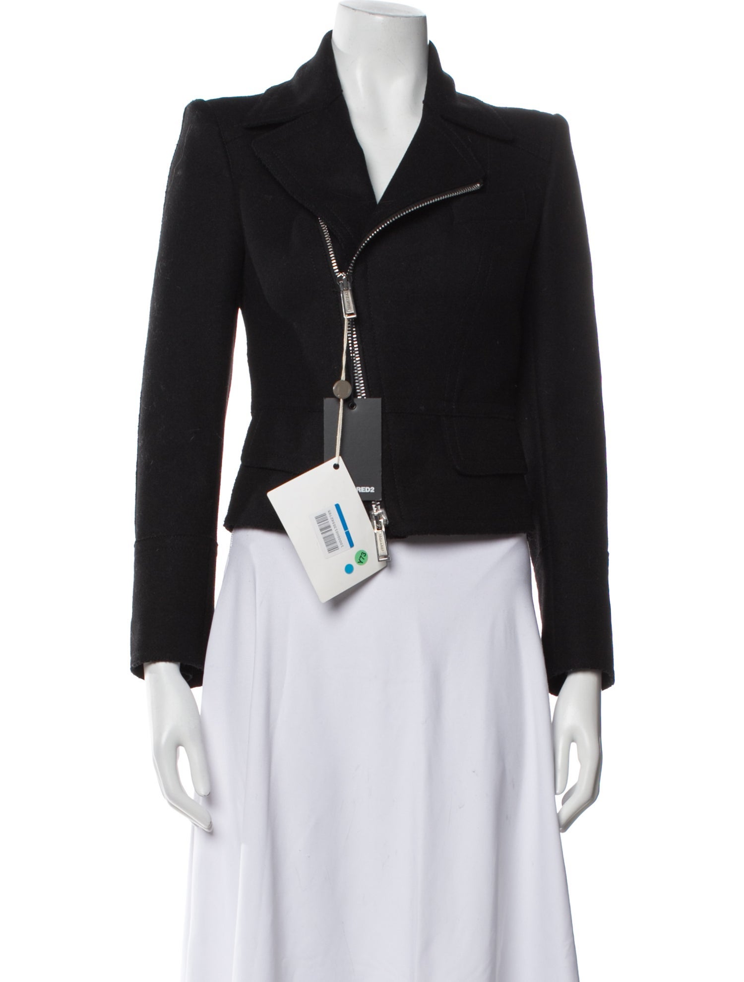 Dsquared² Virgin Wool Biker Jacket