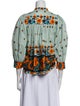 Dsquared² Printed Mock Neck Blouse