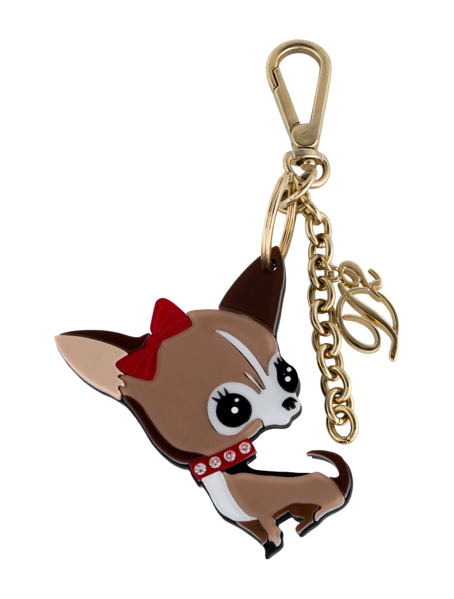 Dsquared² Patterned Acrylic Keychain w/Tags